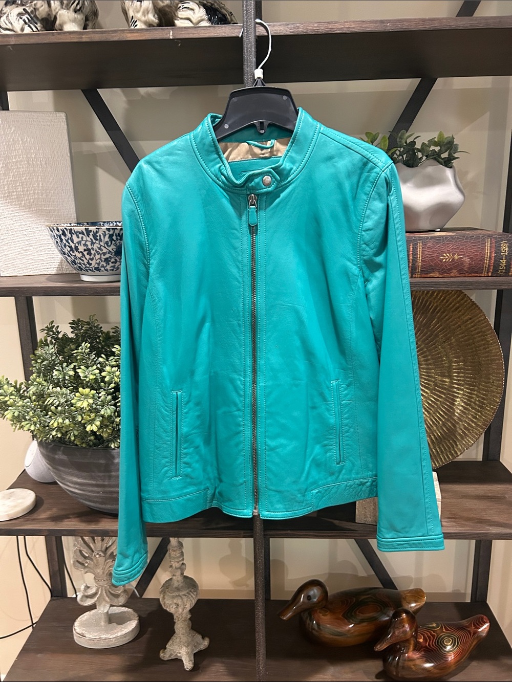 COACH Leather Moto Jacket large clean